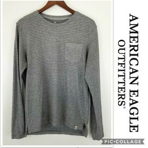 AEO Men's Gray Seriously Soft Classic Fit Shirt